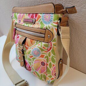 Lily Bloom Floral Crossbody Bag with Adjustable Strap